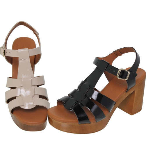 Sandali donna in pelle