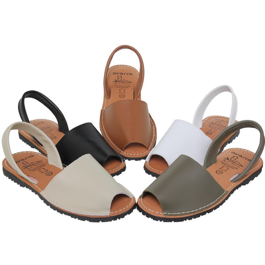 Sandalo donna minorchina in pelle