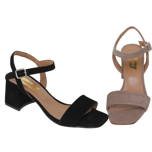 Sandali donna in pelle