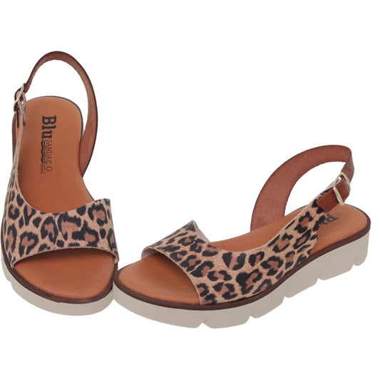 Sandalo donna in pelle