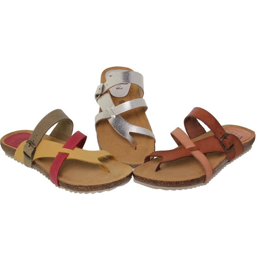 Sandali donna in pelle